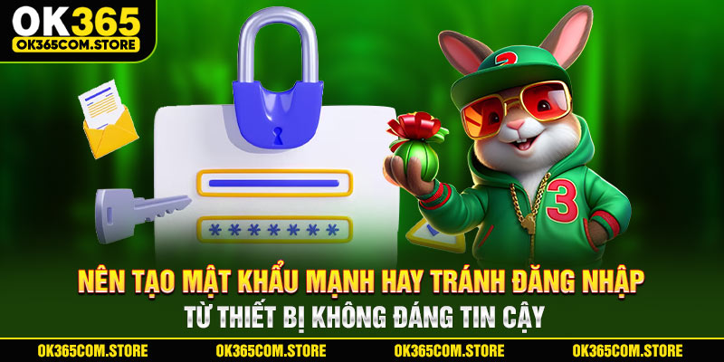Nên tạo mật khẩu mạnh hay tránh đăng nhập từ thiết bị không đáng tin cậy Nên tạo mật khẩu mạnh hay tránh đăng nhập từ thiết bị không đáng tin cậy